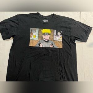 Naruto Ichiraku Ramen Shop Graphic Tee Black XL Anime Shirt